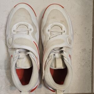 Nike White and Red Athletic Sneakers